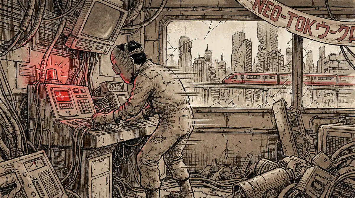 Akira Manga Style Blog Images - Person Working