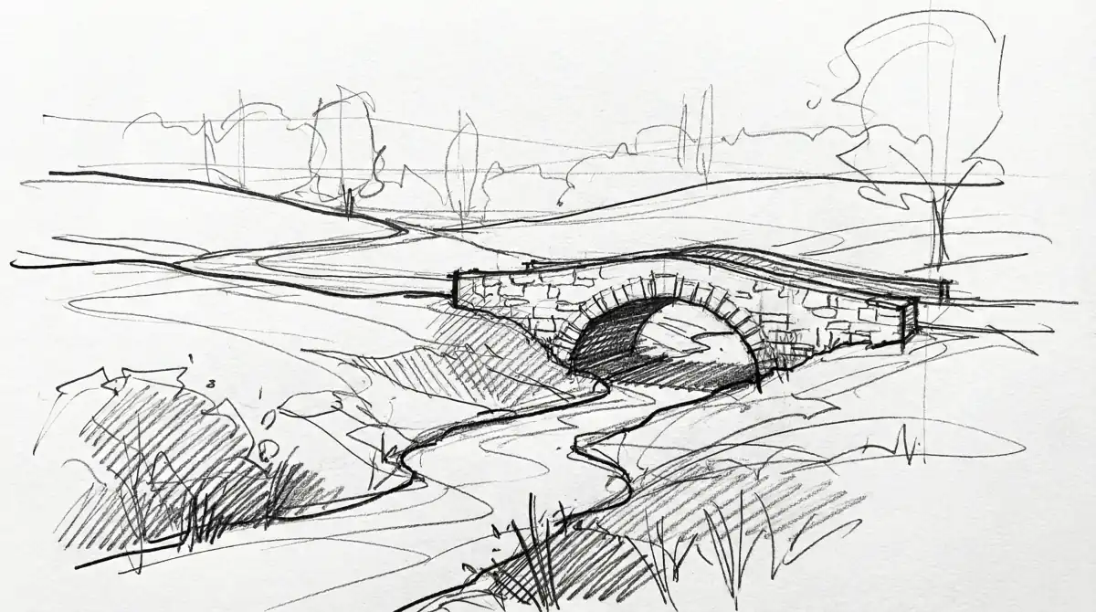 Architectural Pencil Sketch Blog Images