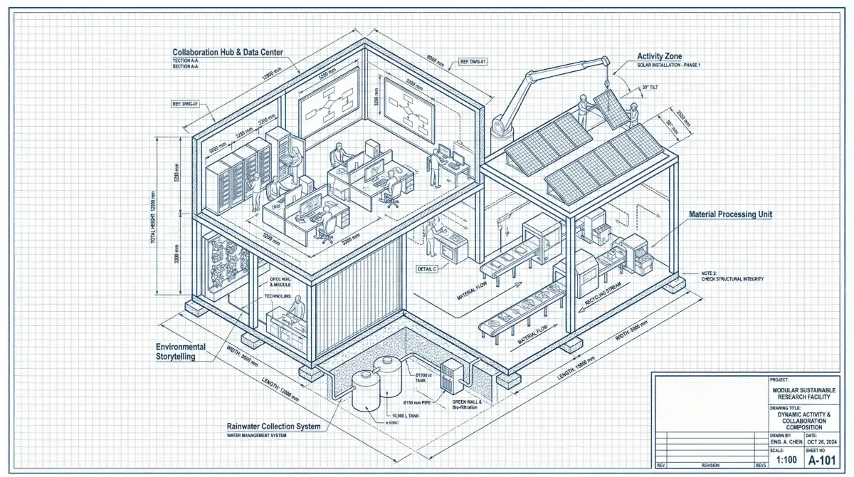 Isometric Technical Blueprint Blog Images