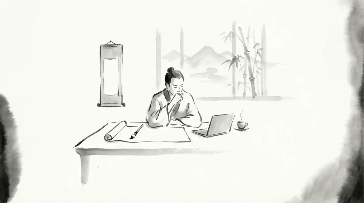 Japanese Sumi-e Ink Painting Blog Images