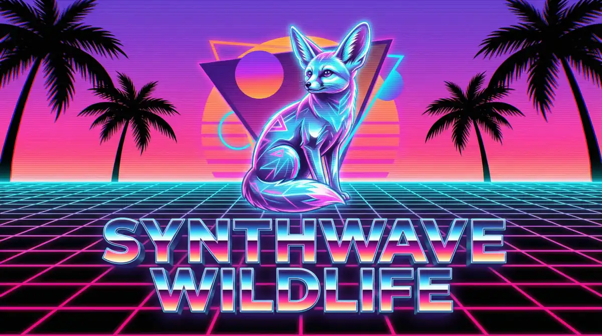 Synthwave 80s Retro Blog Images - Animal