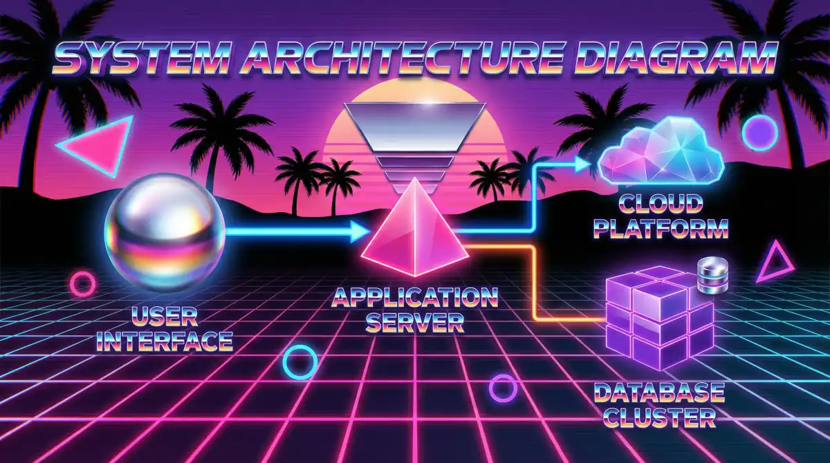 Synthwave 80s Retro Blog Images
